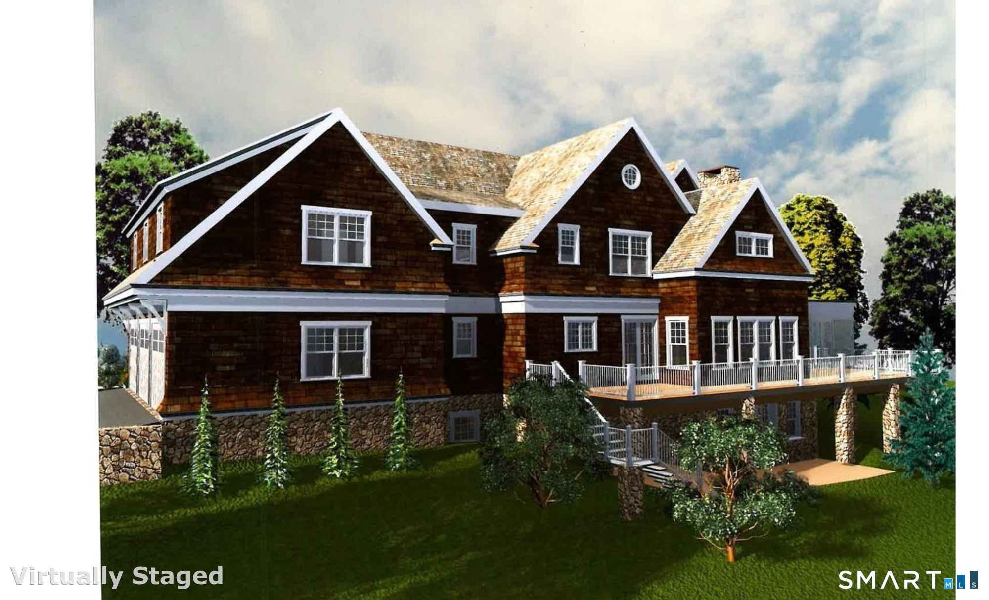 Lot 6 Cattle Pen Lane Ridgefield, CT 06877 - Photo 10 of 13 a front view of house with yard and green space