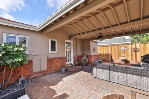 a outdoor space with furniture