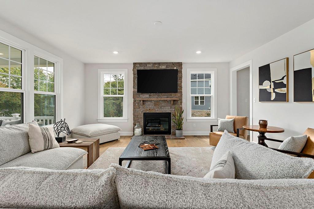 105 Abigail Drive Mars, PA 16046 - Photo 14 of 50 a living room with furniture and a fireplace