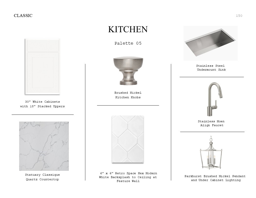 5802 Chamberlain Crossing Rosenberg, TX 77471 - Photo 18 of 37 Classic Look Palette 5: Kitchen Selection Sheet (*Artist rendering used for illustration purposes only.)
