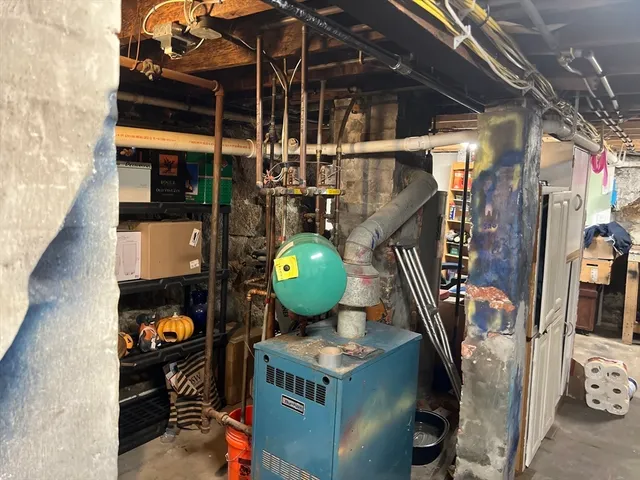 a room with furniture