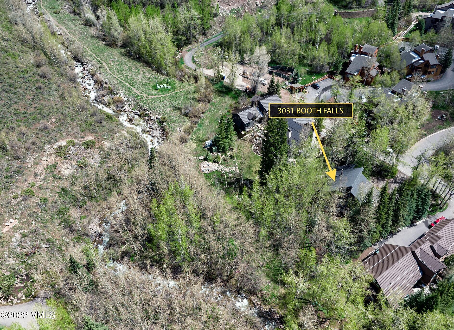 3031 Booth Falls Road Vail, CO 81657 - Photo 3 of 14 an aerial view of residential house with outdoor space and trees all around
