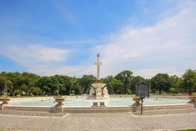a view of a city with ocean view