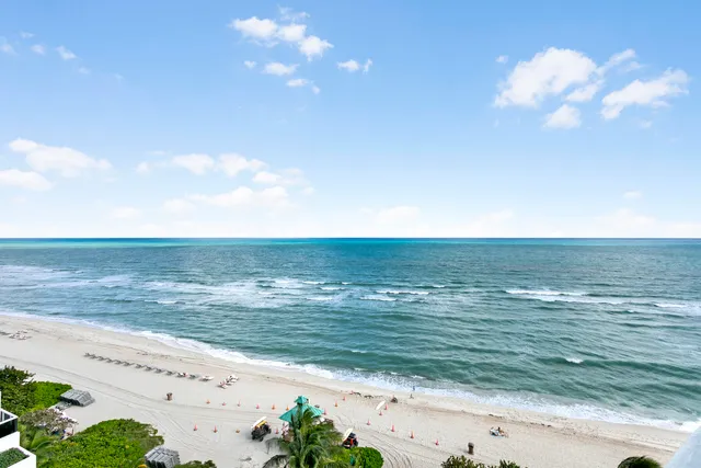 a view of an ocean beach