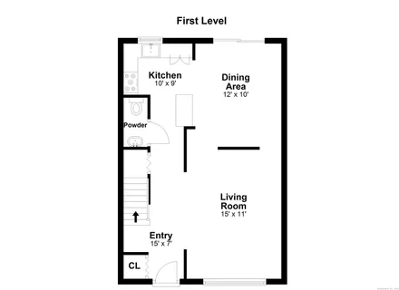 a picture of a bench in a building