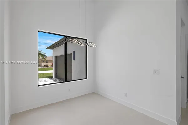 a view of an empty room