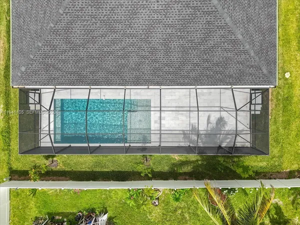 a view of outdoor space with a garden