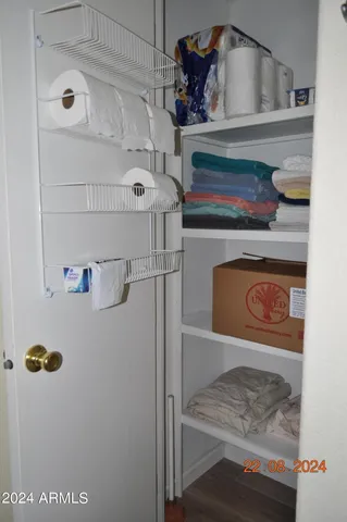 a view of a road with a building in the background