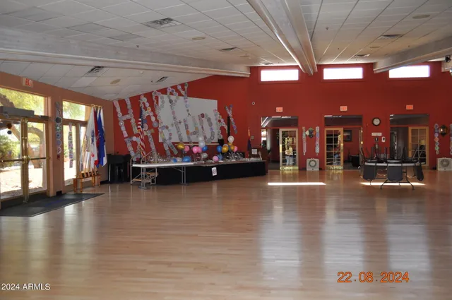 a room with gym equipment