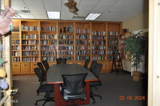 a view of road and trees