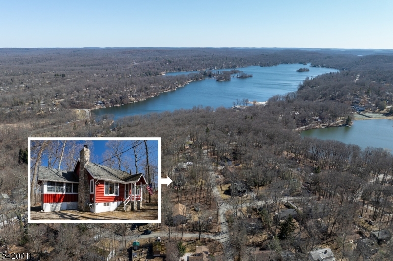 5 Anawa Road Vernon, NJ 07422 - Photo 36 of 44 an aerial view of house with ocean view