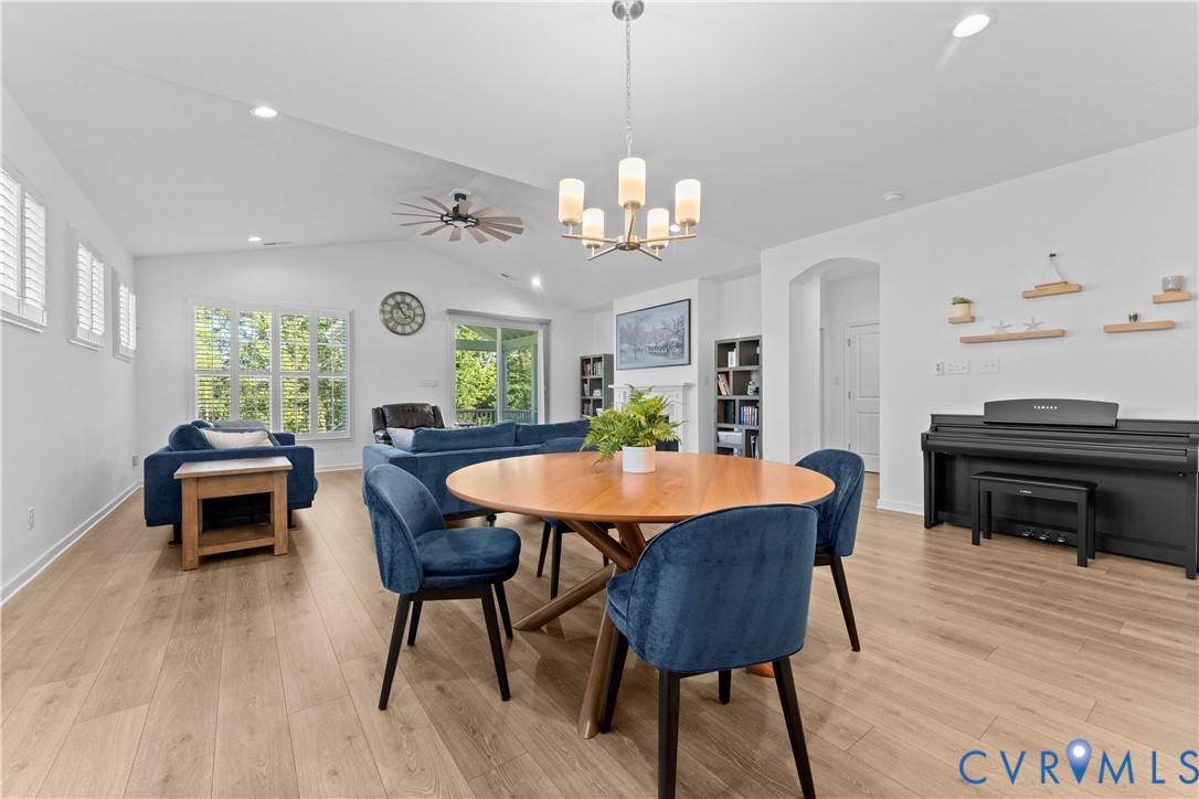 8819 Roberta Road Mechanicsville, VA 23116 - Photo 35 of 79 Vaulted ceilings with recessed lighting, wood-fini