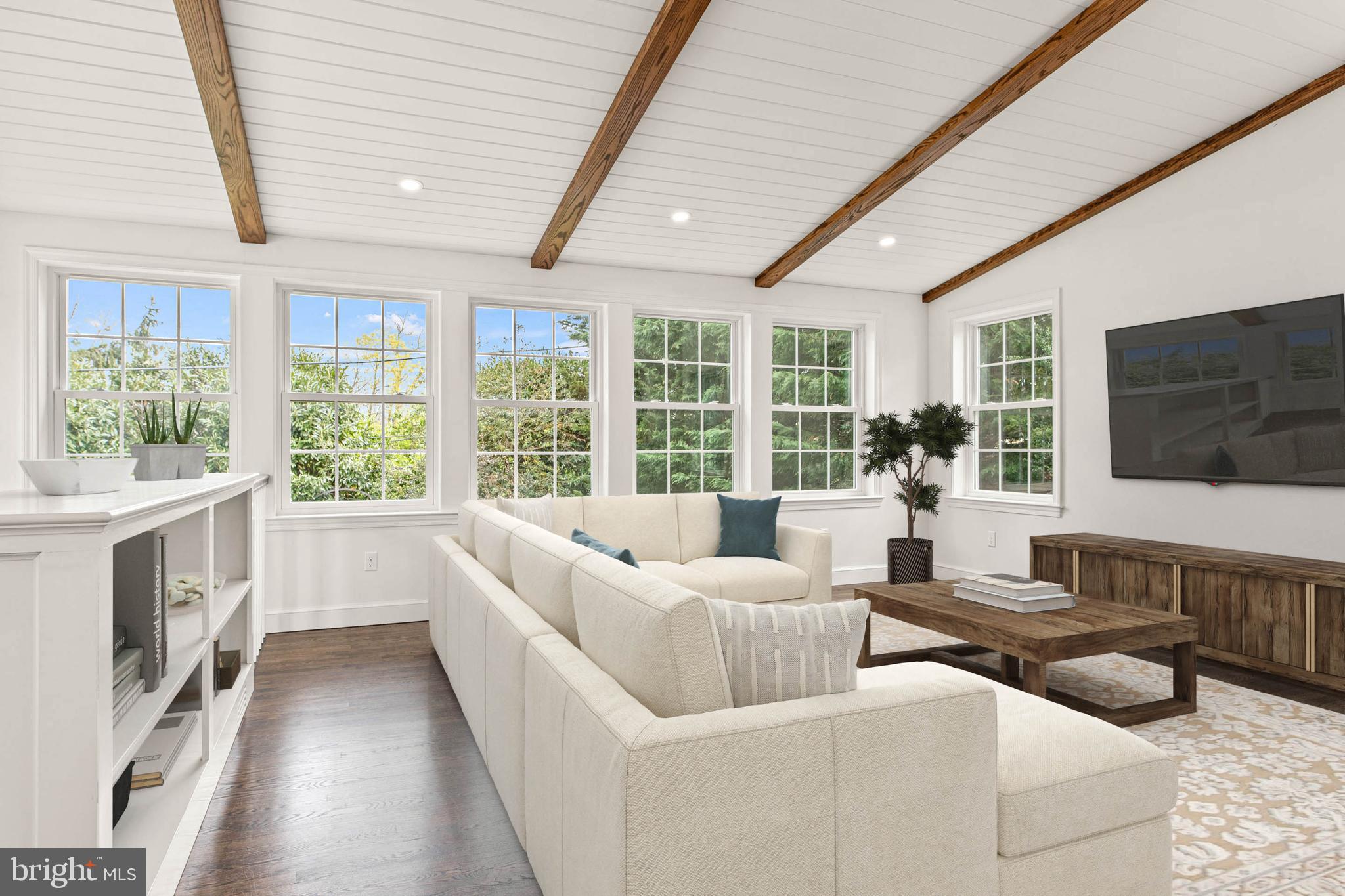 1 Marlyn Circle Wayne, PA 19087 - Photo 12 of 33 a living room with furniture and a flat screen tv