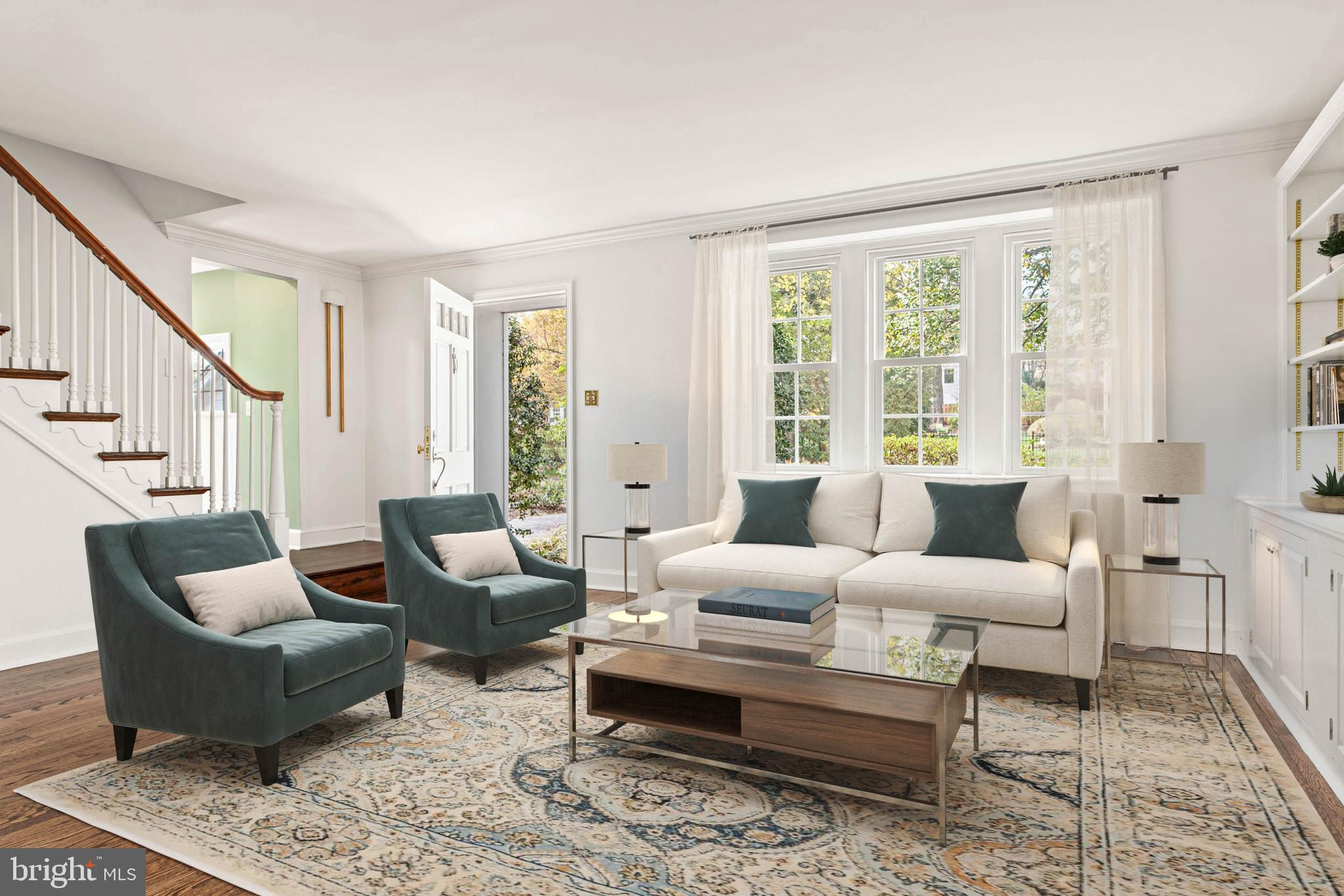 1 Marlyn Circle Wayne, PA 19087 - Photo 3 of 33 a living room with furniture wooden floor and a large window