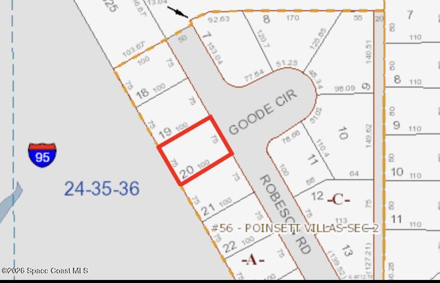 0 Robeson (lot 20) Road Cocoa, FL 32926 - Photo 1 of 1 Map