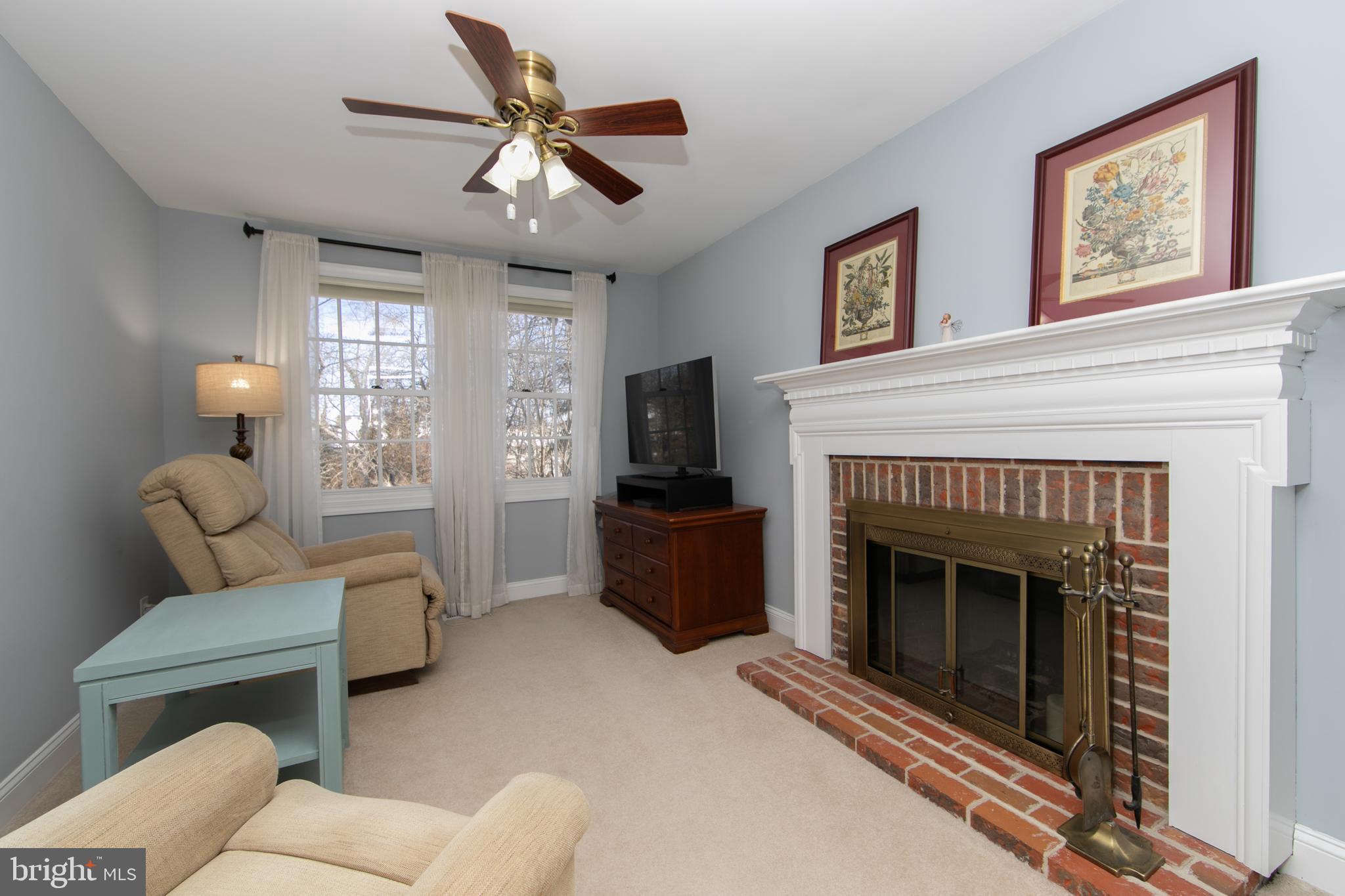 6 Teddington Way Mount Laurel, NJ 08054 - Photo 27 of 57 Owner Suite Sitting Room with Fireplace