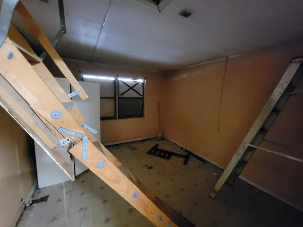 a view of storage and utility room