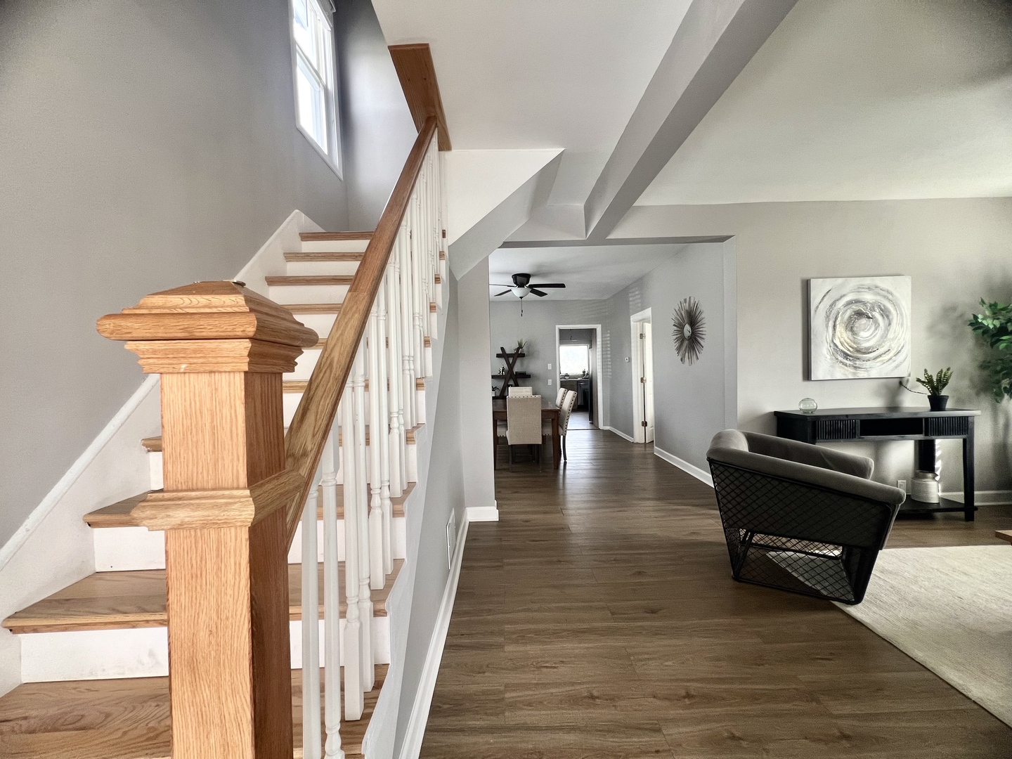 7113 Clarendon Hills Road Darien, IL 60561 - Photo 2 of 35 a view of entryway and hall with wooden floor