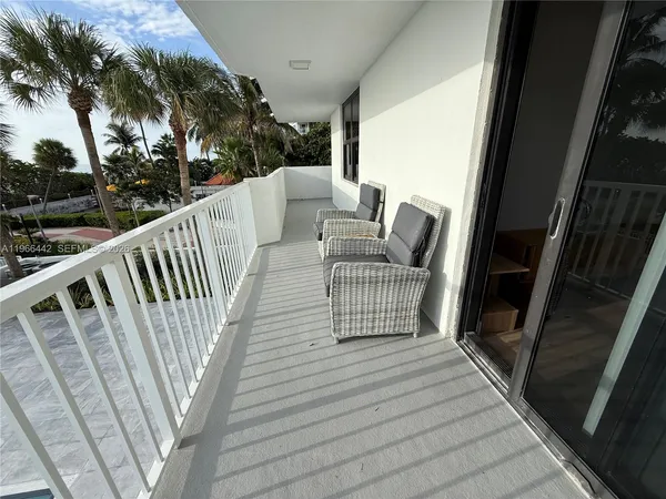 a view of balcony and deck