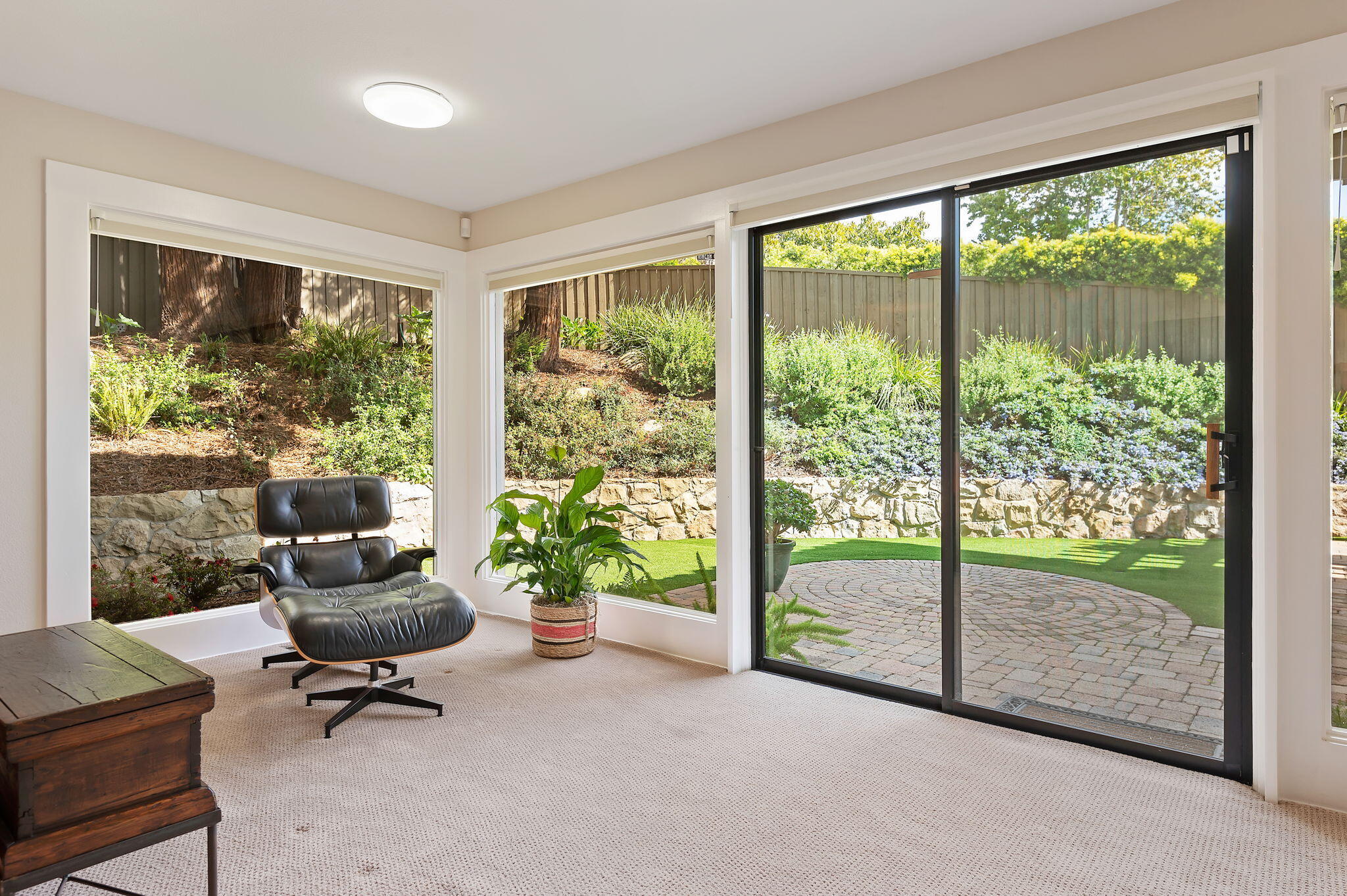 10 Rincon Vista Road Santa Barbara, CA 93103 - Photo 26 of 40 a living room with couch and a floor to ceiling window