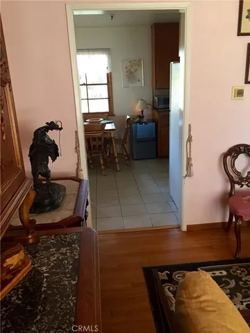 a room with furniture