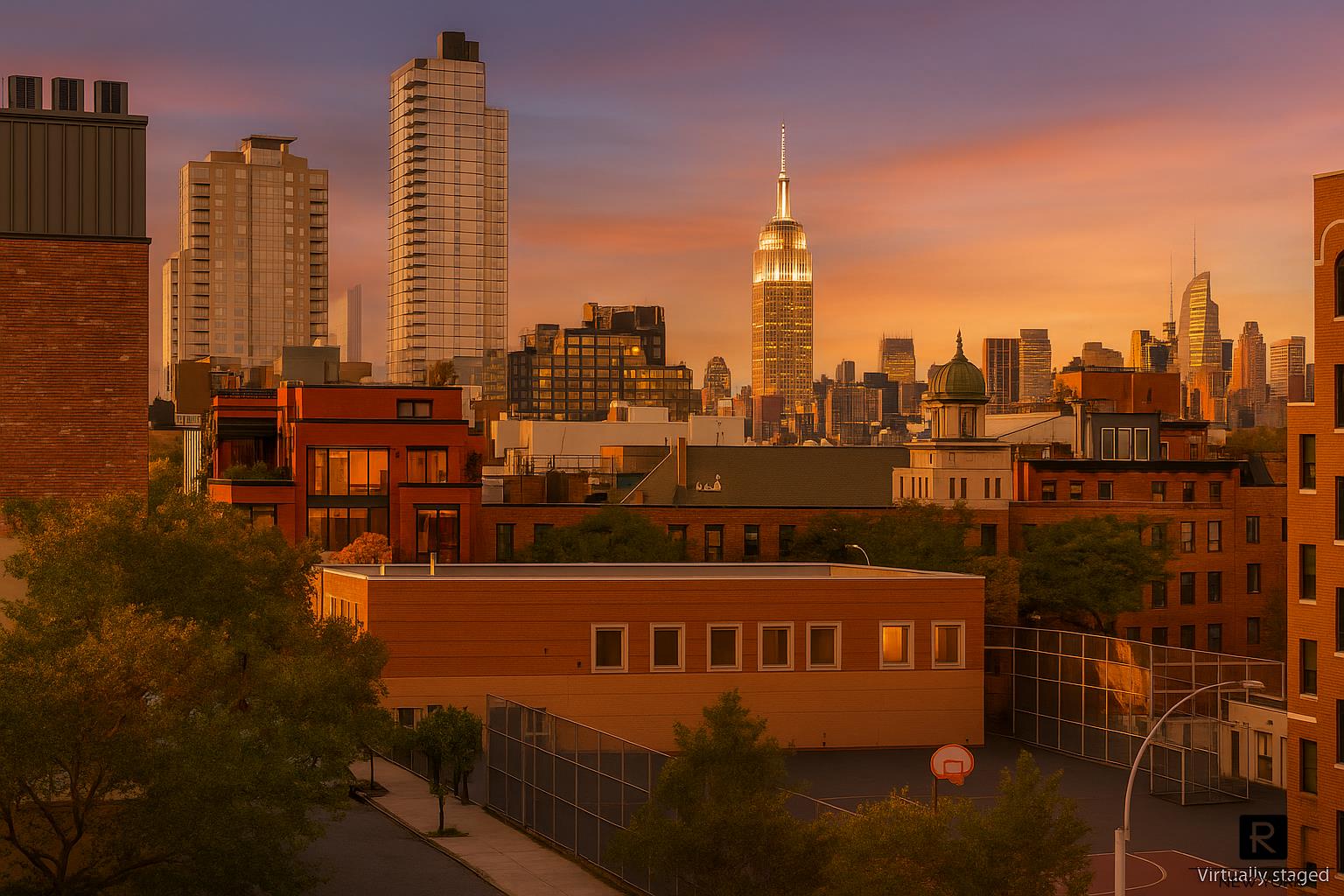 340 Metropolitan Avenue, Unit 5B Brooklyn, NY 11211 - Photo 2 of 12 a view of a city with tall buildings