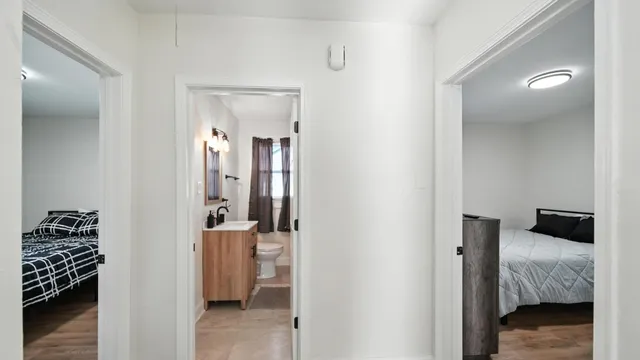 a en suite bathroom with a toilet