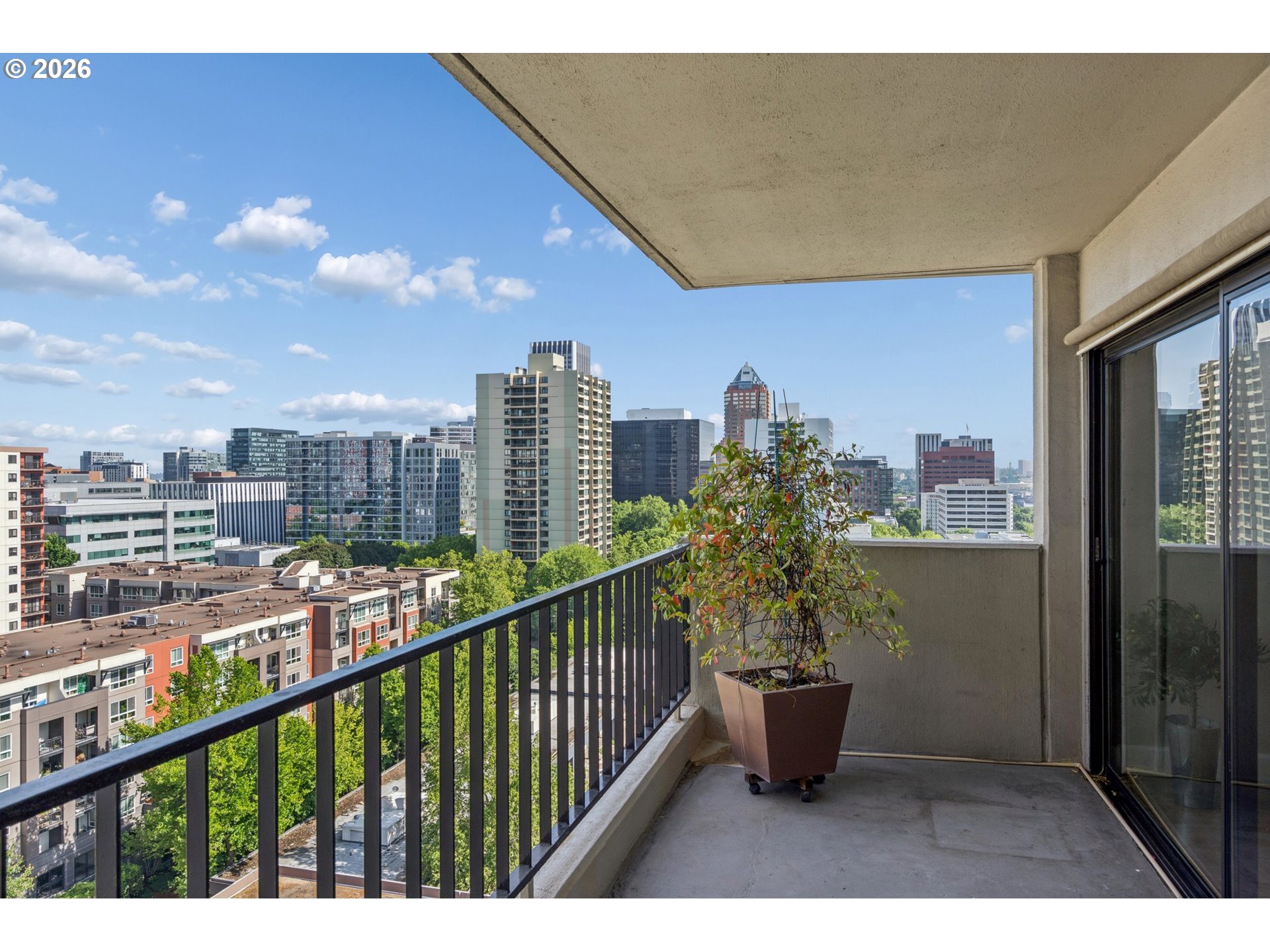 2211 Southwest 1st Avenue, Unit 1402 Portland, OR 97201 - Photo 26 of 48 a view of city from balcony