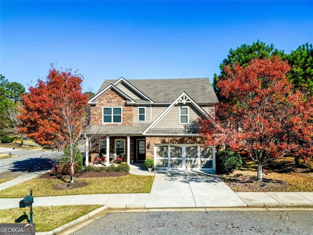 front view of house with a yard