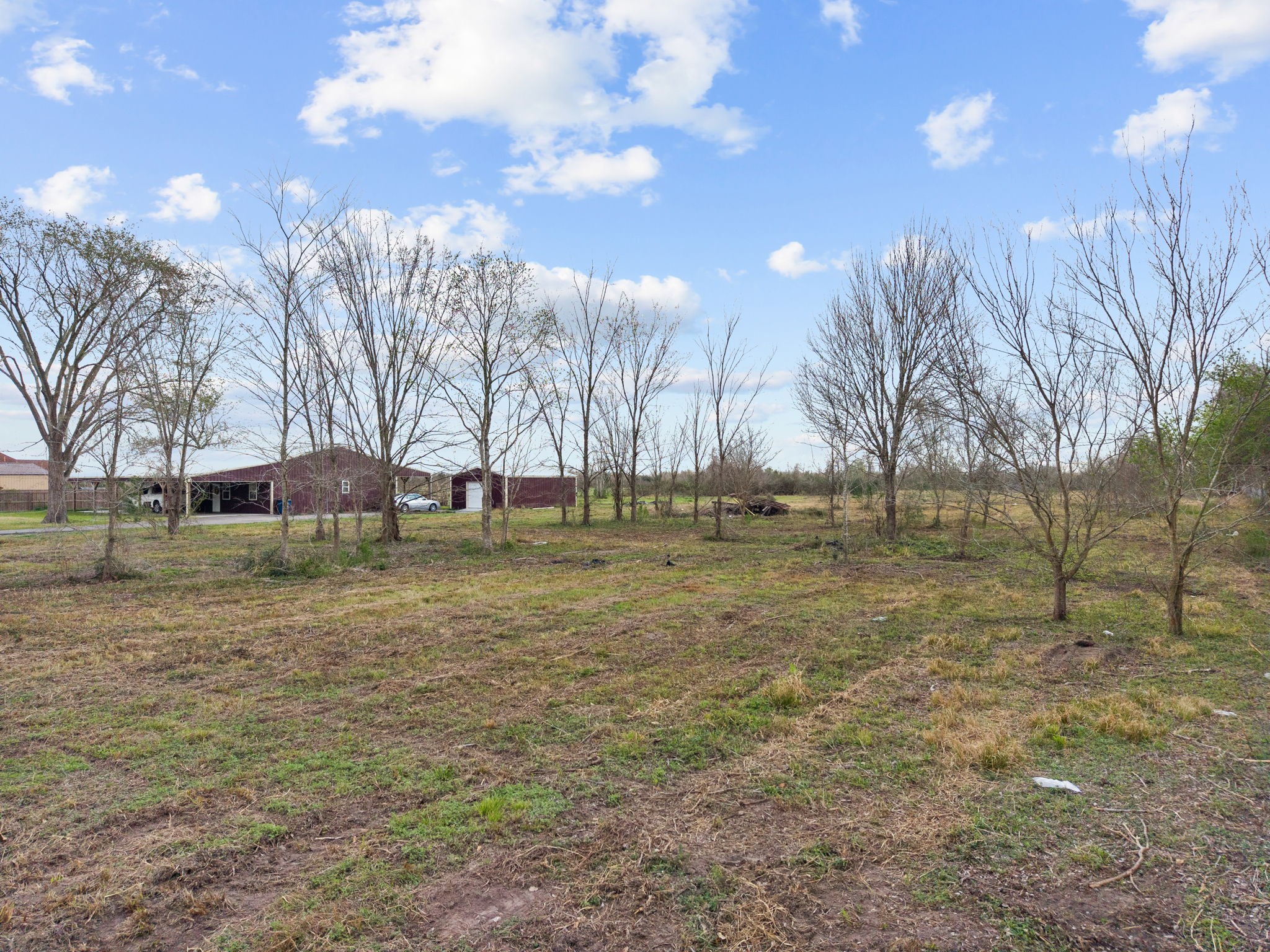 a view of a yard in front of the house