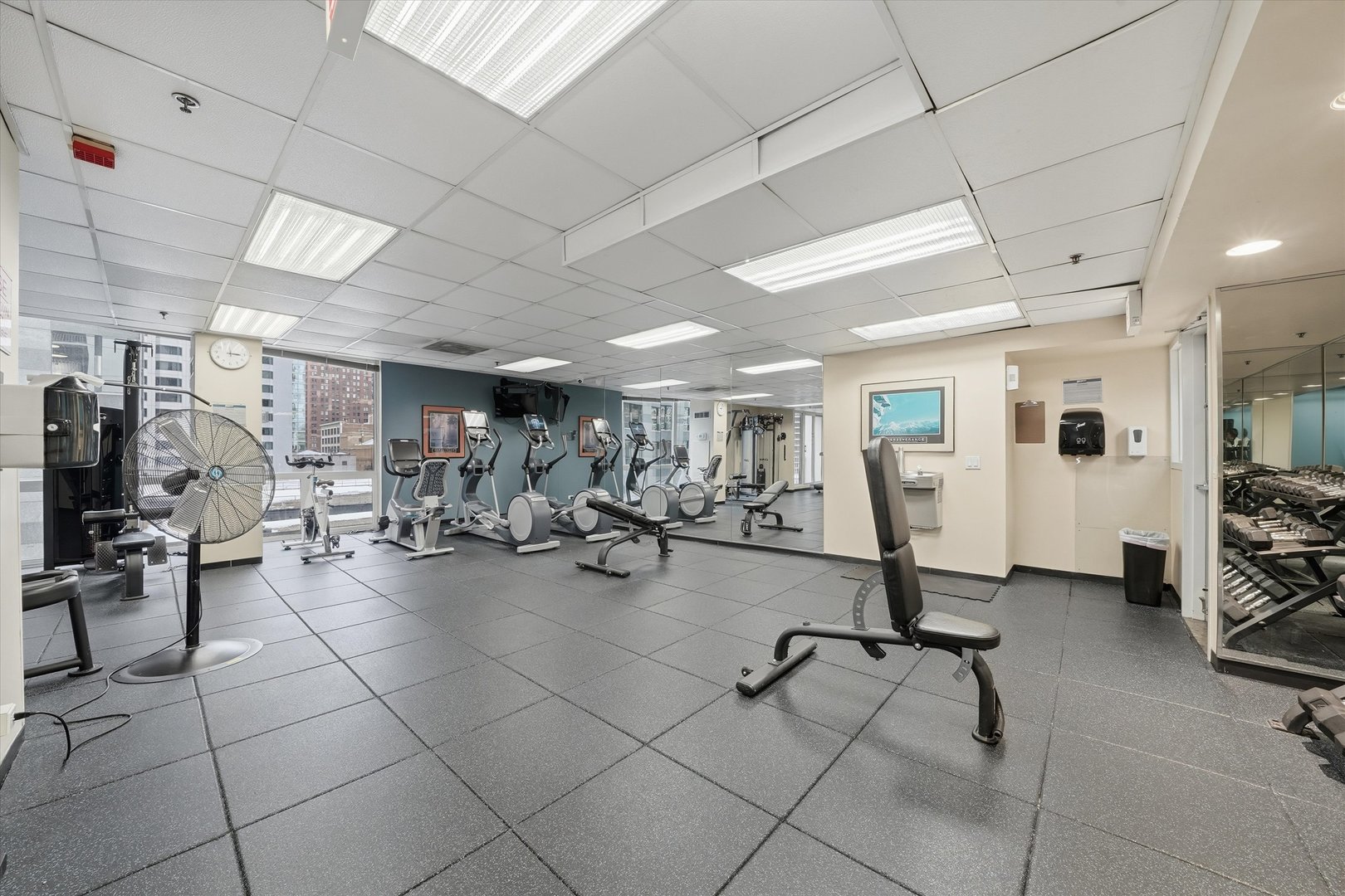 200 North Dearborn Street, Unit 906 Chicago, IL 60601 - Photo 14 of 15 a view of a room with gym equipment