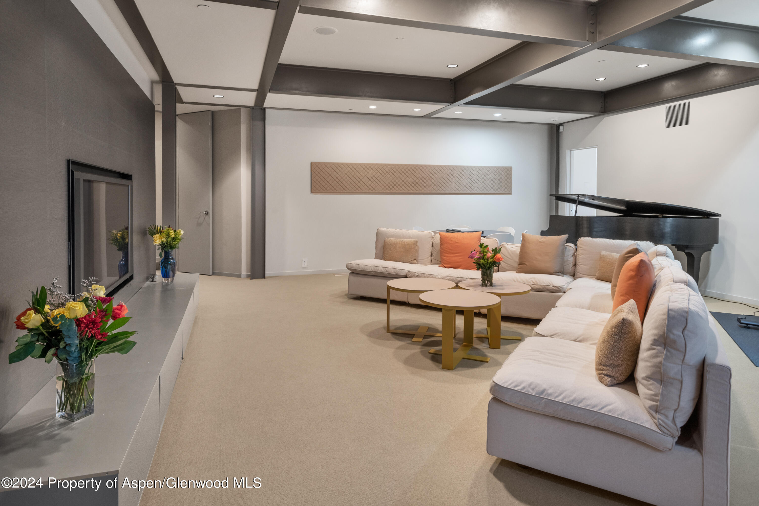 821 Cluny Road Aspen, CO 81611 - Photo 13 of 42 a living room with furniture and flowers