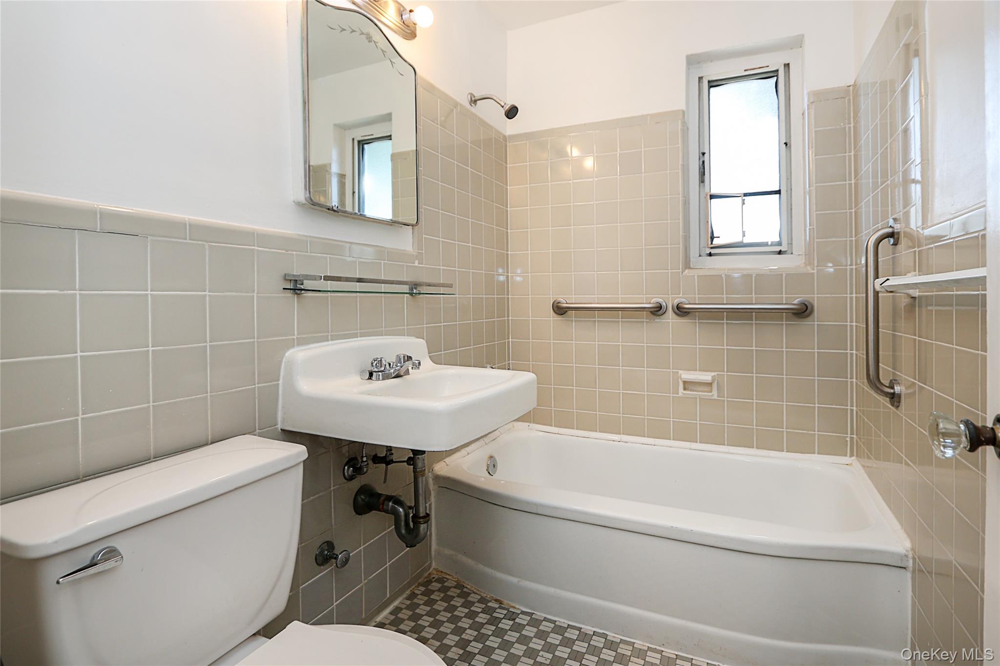 220-04 Stronghurst Avenue, Unit 185 Queens, NY 11427 - Photo 26 of 33 a bathroom with a sink a toilet and bathtub