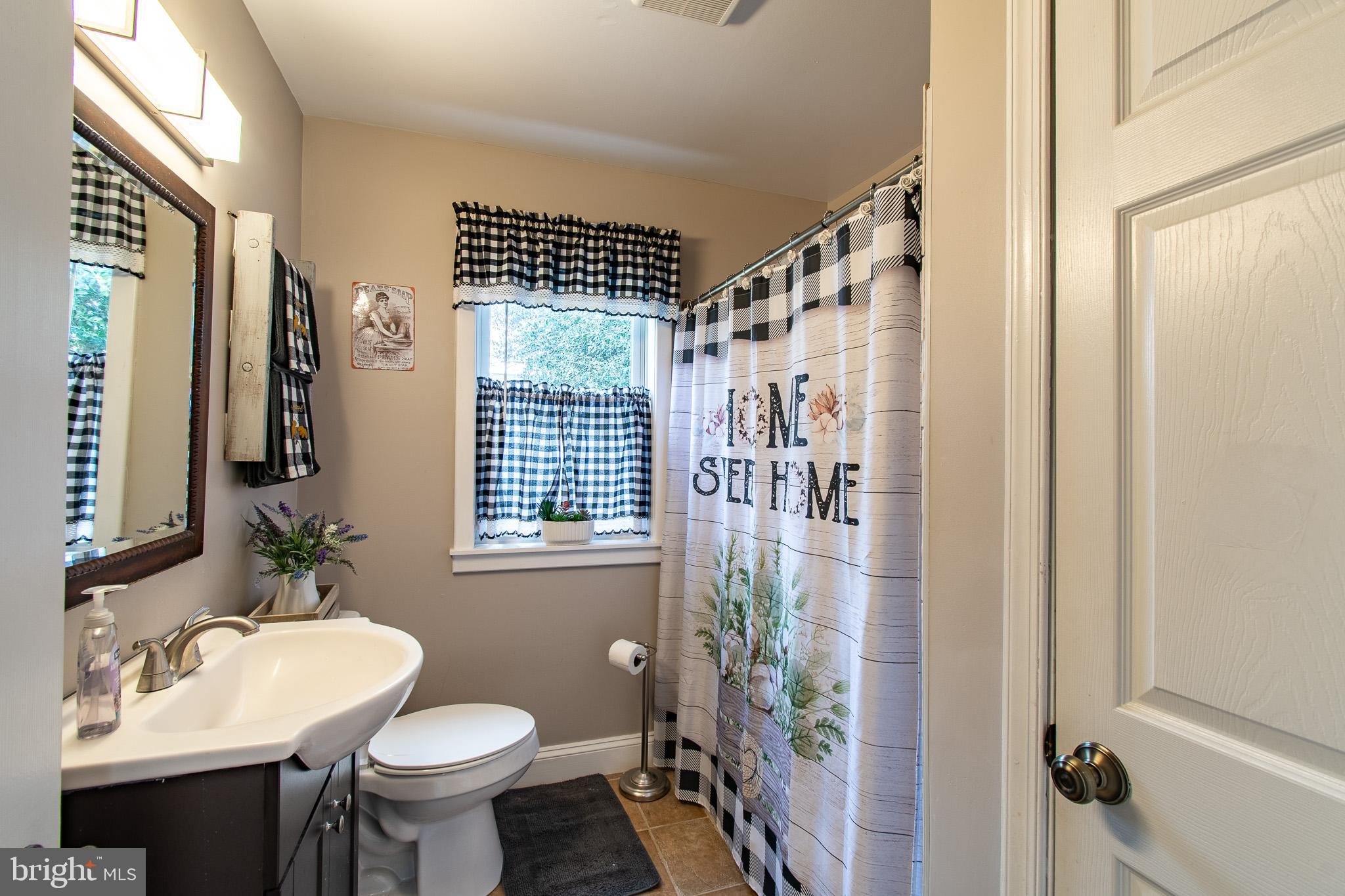 9 Oak Street Cambridge, MD 21613 - Photo 18 of 29 a bathroom with a sink toilet a mirror and shower