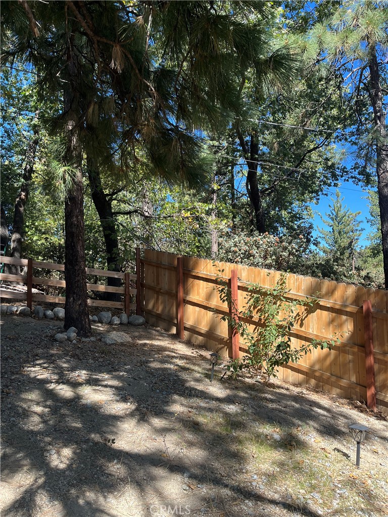24875 Marion Ridge Drive Idyllwild, CA 92549 - Photo 43 of 47 a backyard of a house with lots of green space