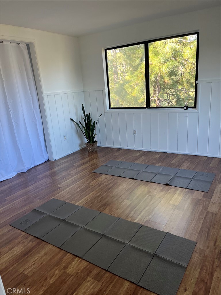 24875 Marion Ridge Drive Idyllwild, CA 92549 - Photo 10 of 47 a view of a room with wooden floor and a window