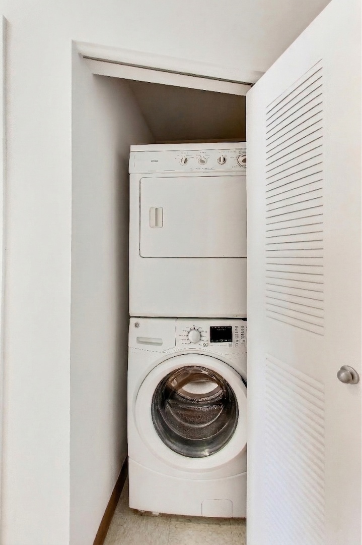 1069 West 14th Place, Unit 228 Chicago, IL 60608 - Photo 14 of 20 a utility room with dryer and washer