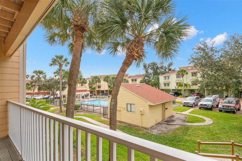 529 Sandy Hook Road Treasure Island, FL 33706 - Photo 22 of 55 a view of a garden from a balcony