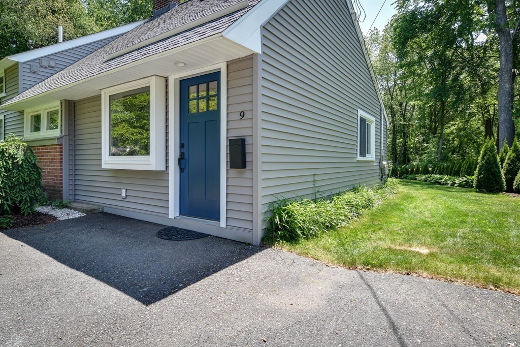 9 Braemore Road Natick, MA 01760 - Photo 2 of 24 a view of backyard with a garden and plants
