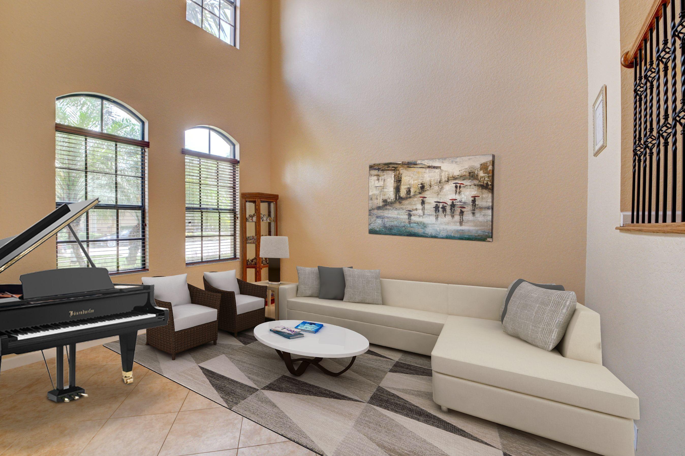 16155 Rosecroft Terrace Delray Beach, FL 33446 - Photo 13 of 40 a living room with furniture and a large window