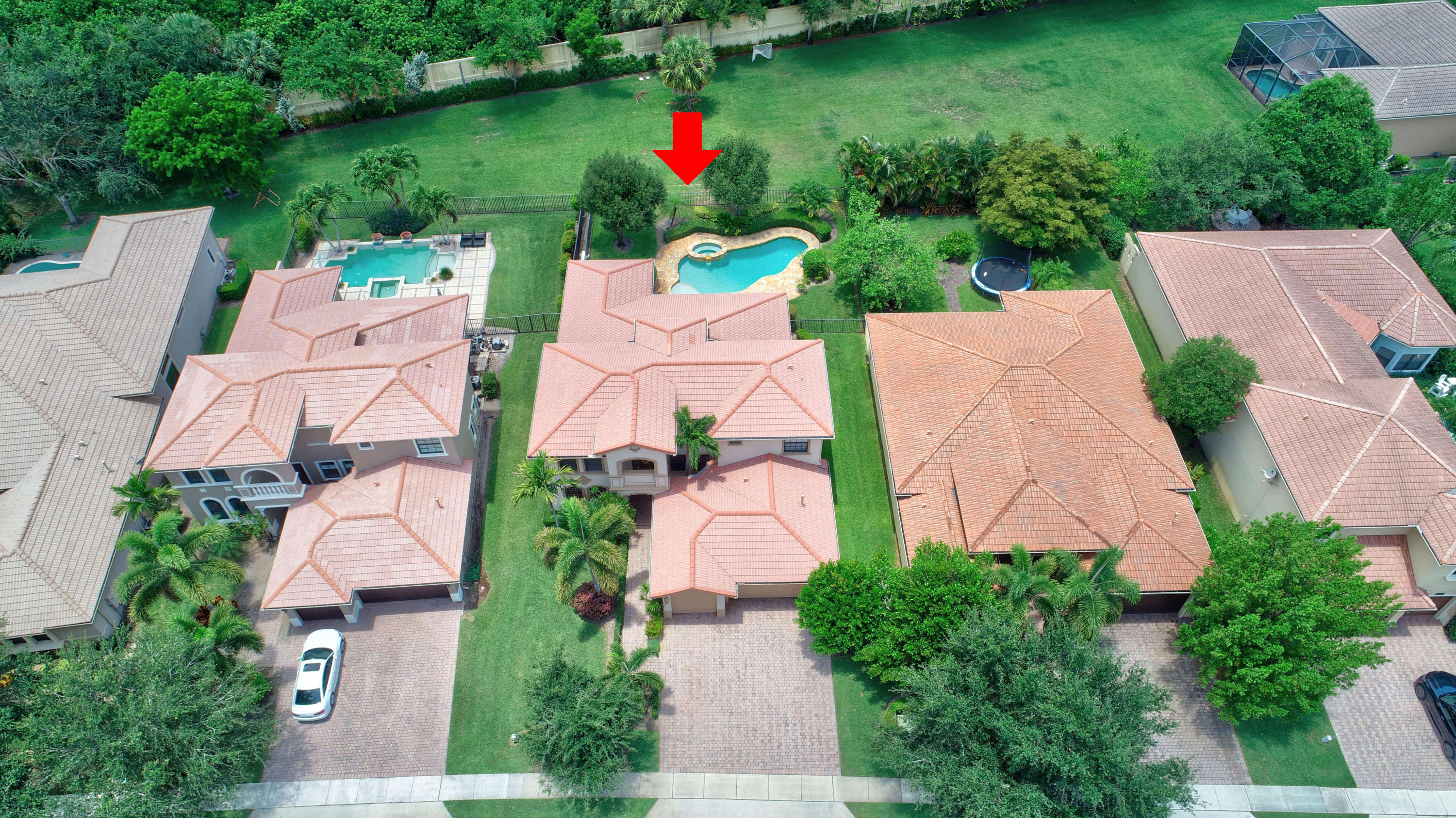 16155 Rosecroft Terrace Delray Beach, FL 33446 - Photo 31 of 40 an aerial view of house with yard