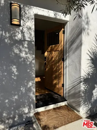 a view of front door
