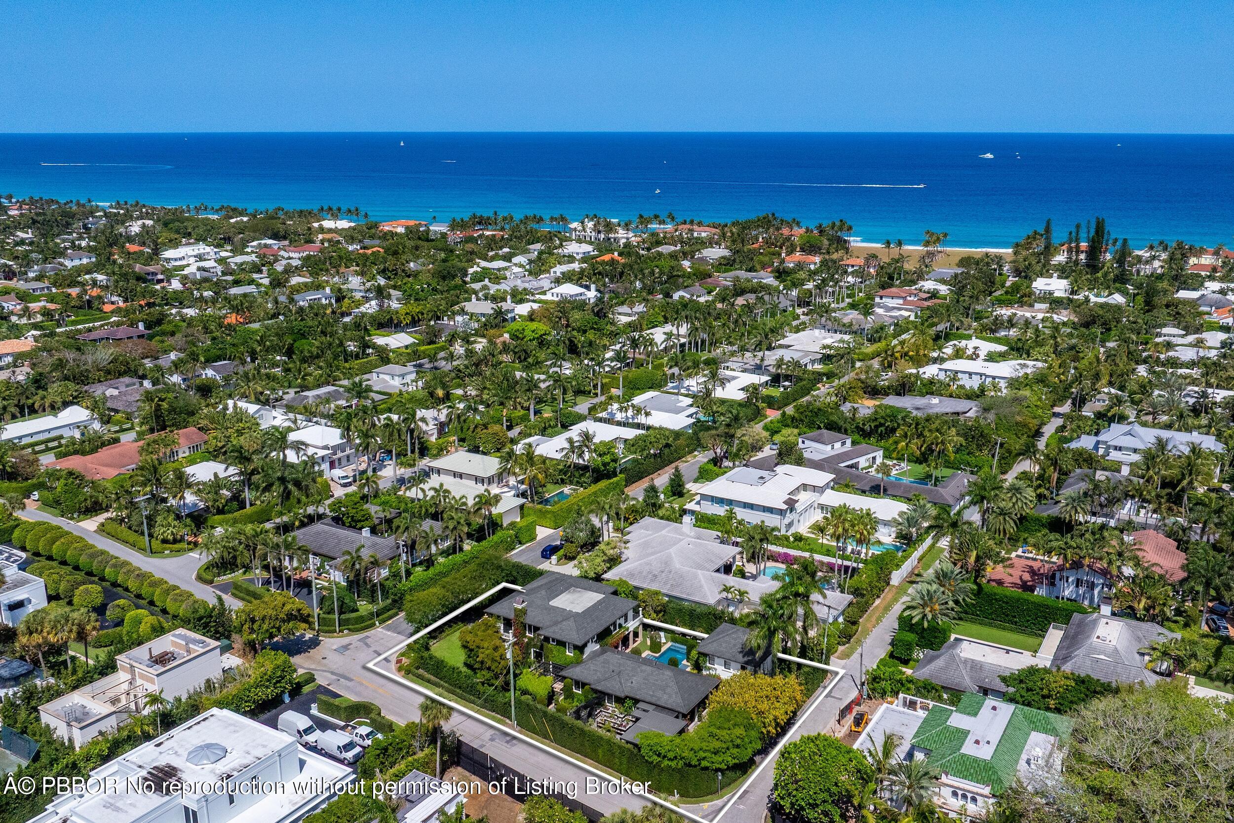 1053 North Lake Way Palm Beach, FL 33480 - Photo 80 of 82 an aerial view of residential houses with city view