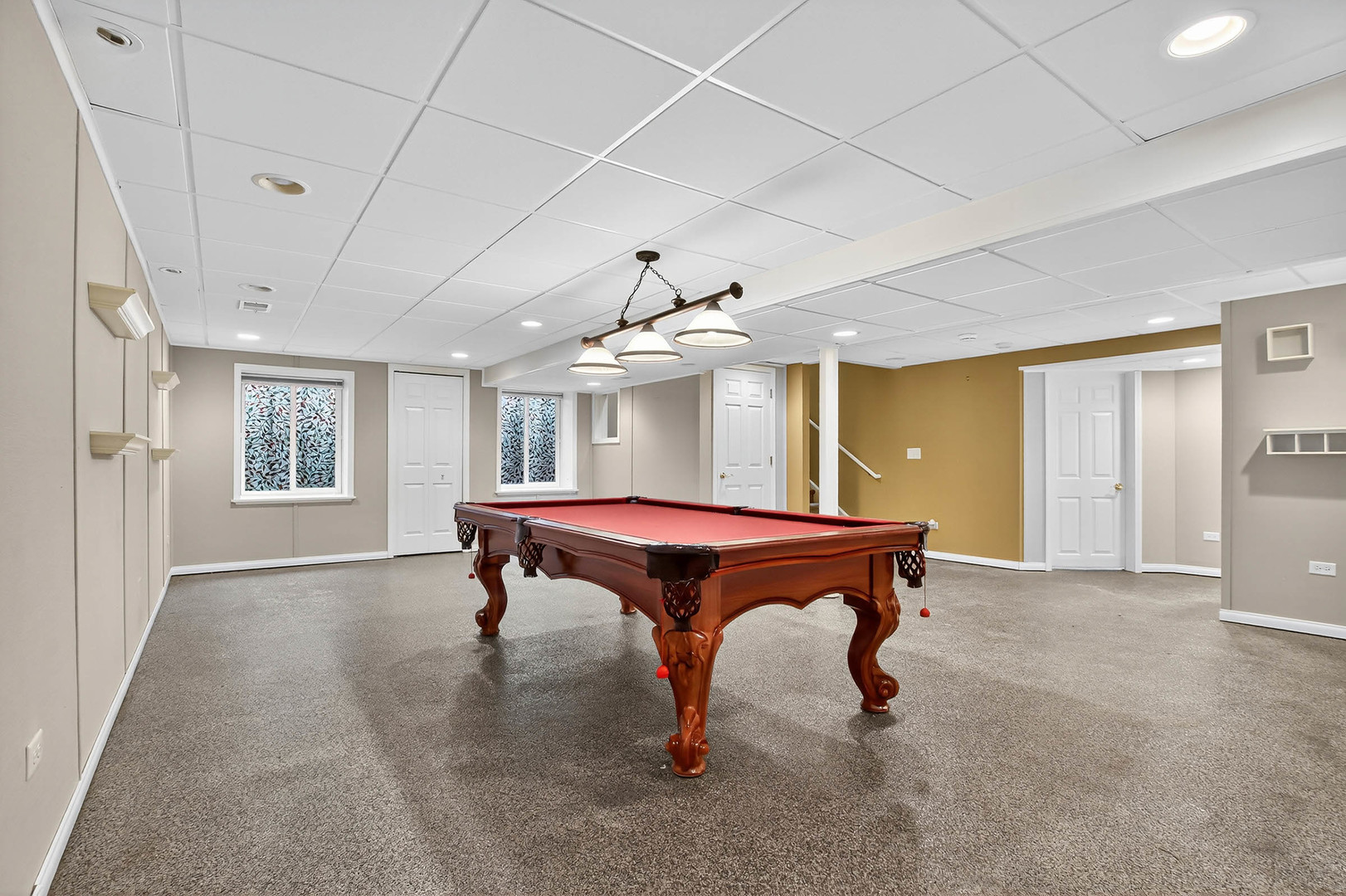 296 Foxford Drive Cary, IL 60013 - Photo 23 of 44 a room with pool table and windows