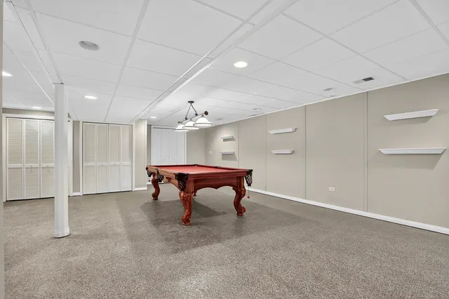 a room with furniture