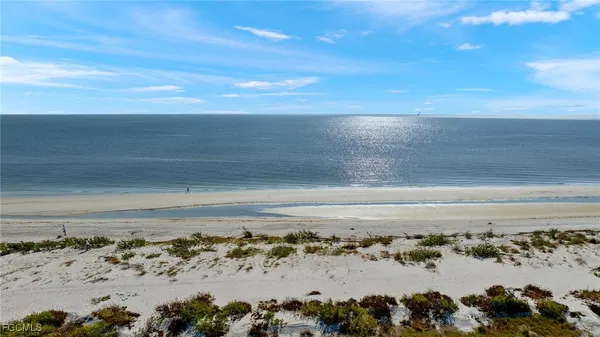 a view of stairs and an ocean view