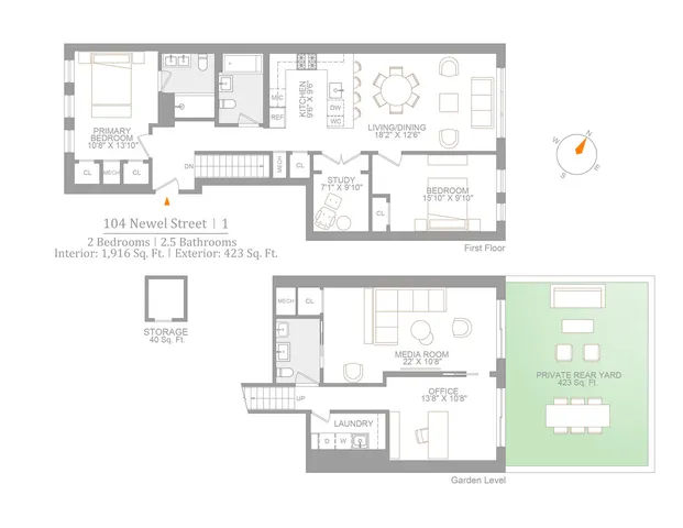 $2,295,000 | 104 Newel Street, Unit 1 | Greenpoint