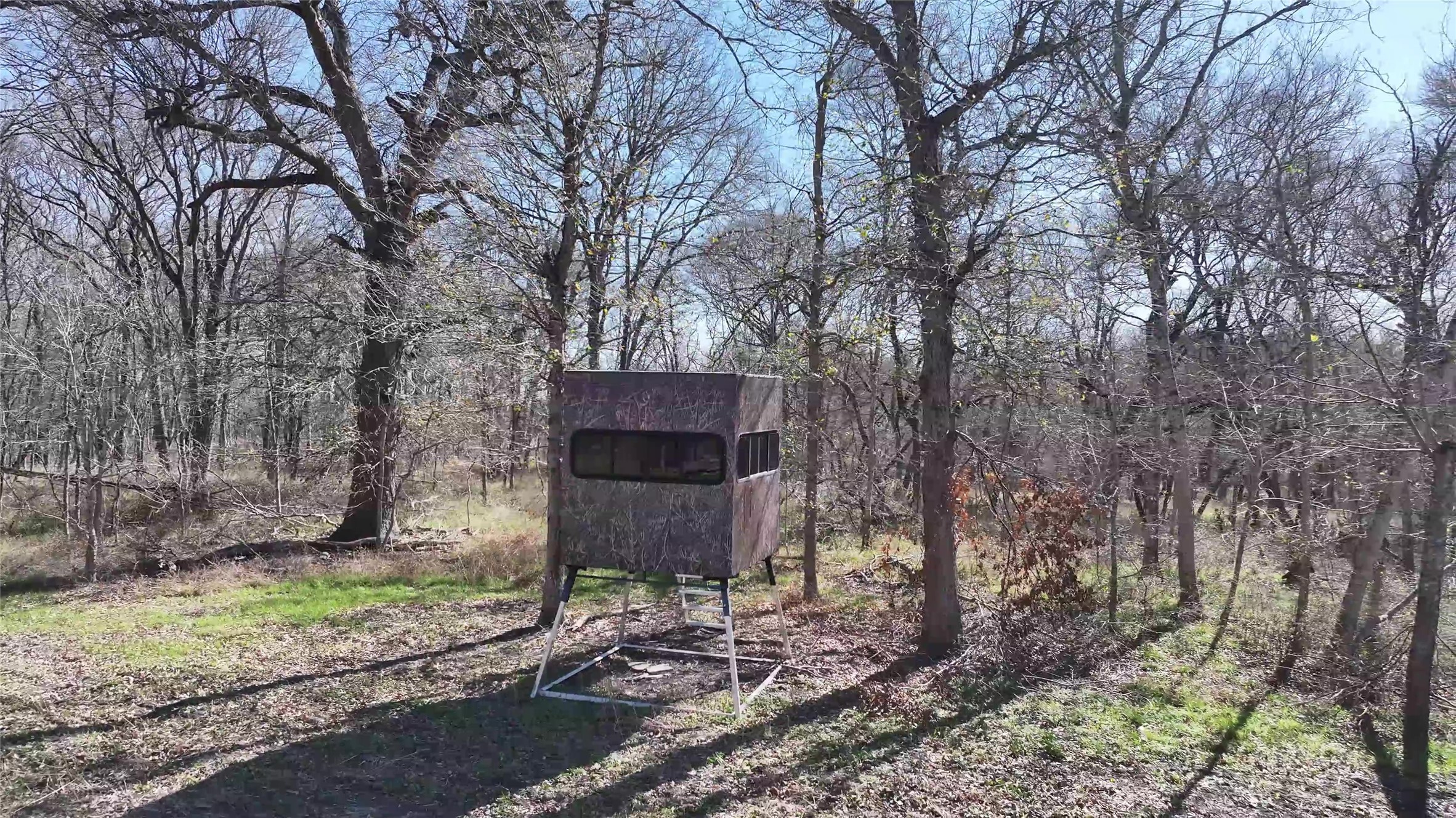 0 East Fm 485 Cameron, TX 76520 - Photo 18 of 26 a wooden bench sitting in middle of a forest