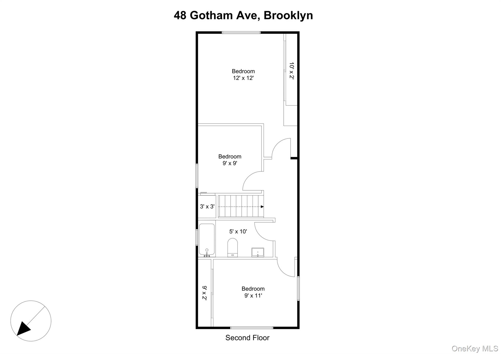 48 Gotham Avenue Brooklyn, NY 11229 - Photo 37 of 38 a picture of a floor plan