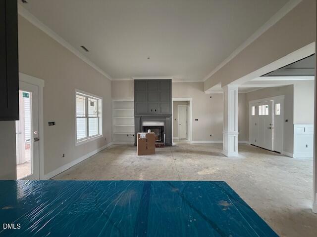 193 Big Pine Road Clayton, NC 27520 - Photo 7 of 15 wooden floor and fireplace in livingroom with fireplace